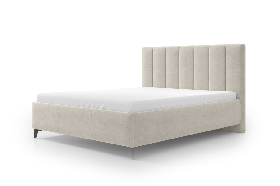 Dr Materac Łóżko Tapicerowane Giorgio Tkanina Verita 03 Comforteo 160x200 zdjęcie łóżka od boku.jpg