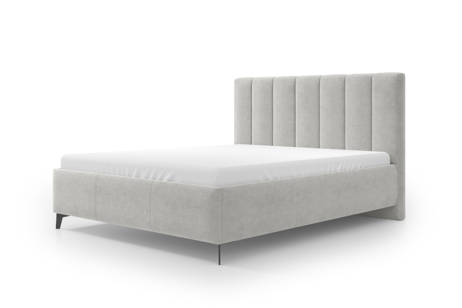 Dr Materac Łóżko Tapicerowane Giorgio Tkanina Verita 80 Comforteo 160x200 zdjęcie łóżka od boku.jpg