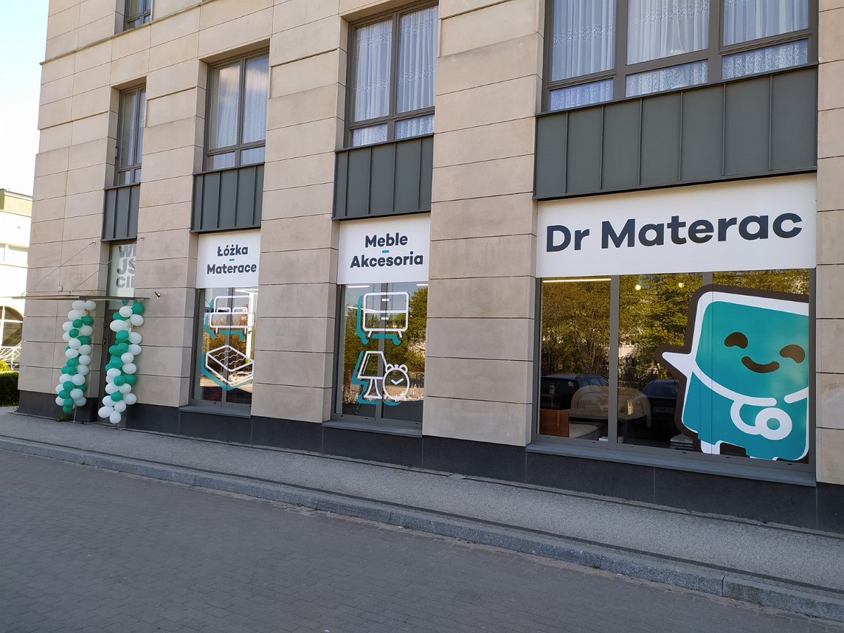 Salon, sklep z materacami i łóżkami do sypialni w Olsztynie Dr Materac.