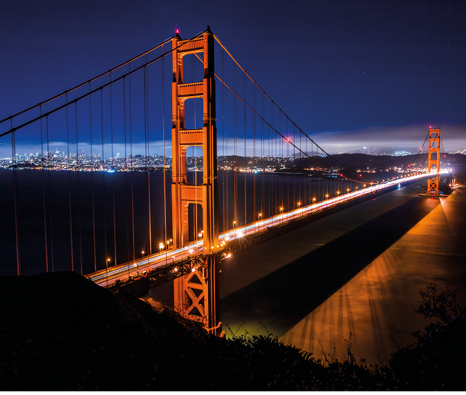Golden Gate w USA.
